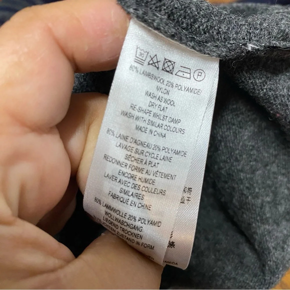 French Connection Mens Small Blue Navy Striped Pullover Sweater NWT MSRP $118 - Picture 7 of 7